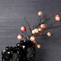 25-099  ILLU - TEXTIL-Tapeten -  Buch 804 <br /> exclusiver - MODERNER - TEXTIL-Wandbelag mit metallic/Untergrund - NADEL-Streifen mit SILBERFOLIE gedruckt ! METERWARE in 90 cm breite 