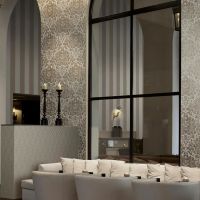 25-094  ALLRE -TEXTIL-Wandbeläge  Buch 846 <br /> exclusive Wandbeläge - Musterdruck mit METALL-Folie in verschiedenen Farben als Meterware lieferbar!