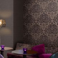 25-093  ALLRE -TEXTIL-Wandbeläge  Buch 846 <br /> DUNKELBRAUNE - TEXTIL - Tapeten bedruckt mit METALLFOLIE!